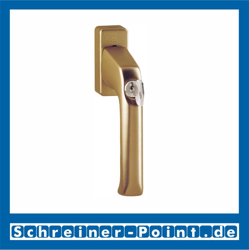 Hoppe London Aluminium Fenstergriff abschließbar F4 Bronze 013S/U34, 823048, 808182, 8004582